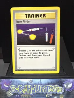 PokemonI Card Item Finder 74/102 Rare Trainer WOTC Base Set 4TH PRINT LP - Image 1
