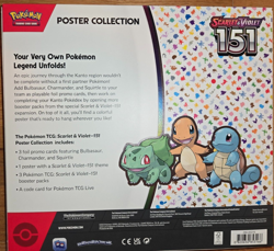 Pokemon TCG Scarlet & Violet 151 Poster Collection BRAND NEW SEALED Pokemon 820650853166 - Image 2