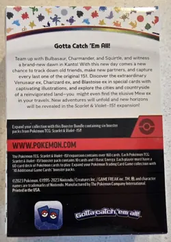 Pokemon Scarlet Violet 151 Trading Cards Booster Box Sealed. NEW! - Image 2