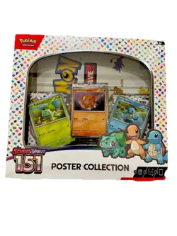 Nintendo Pokemon TCG Scarlet & Violet - 151 Poster Collection Box - 3 Packs 820650853166 - Image 1