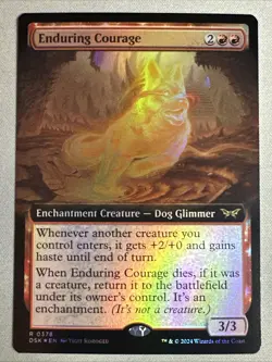 MTG / Enduring Courage / DSK / #378 / FOIL (Extended Art) / Rare / NM - Image 1