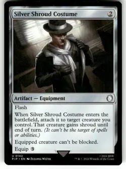 1x Silver Shroud Costume, Fallout - PIP, Magic the Gathering MTG NM - Image 1