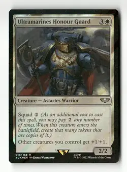 Ultramarines Honour Guard (Surge Foil) Universes Beyond: Warhammer 40k #18 Rare - Image 1