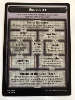 MTG Commander Legends Baldur's Gate The Initiative / Undercity Token 020/020 LP - Image 2