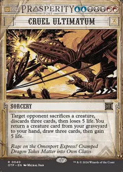 Cruel Ultimatum - Foil Extended Art Showcase OTP NM MTG - Image 1