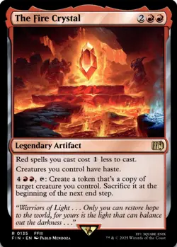 MTG The Fire Crystal NON-FOIL NM 135 FINAL FANTASY - Image 1