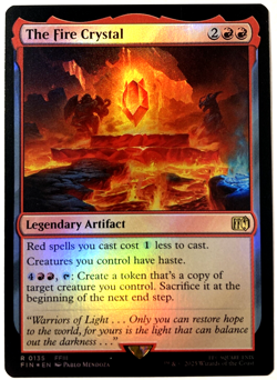 MTG The Fire Crystal (Foil) Final Fantasy 310 FFIII NM - Image 1