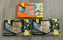 Pokemon TCG Reshiram & Charizard Pikachu & Zekrom GX Tag Team Boxes 2021 Sealed - Image 1
