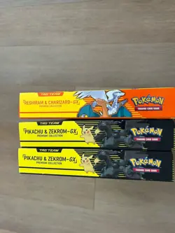 Pokemon TCG Reshiram & Charizard Pikachu & Zekrom GX Tag Team Boxes 2021 Sealed - Image 5