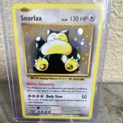 Pokemon Snorlax XY179 XY Promo Holo Basic 130HP Immunity Body Slam EN - Image 1