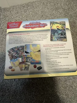 Pokemon TCG Paradox Rift Pokemon Centre ETB Roaring Moon New with acrylic case - Image 5