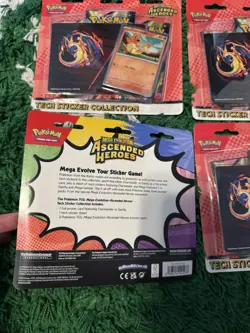 Pokemon TCG Mega Evolution Ascended Heroes Tech Sticker Collection (LOT OF 4) - Image 2