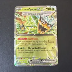 Pokemon Teal Mask Ogerpon ex 012/131 SV: Prismatic Evolutions Double Rare Holo - Image 1