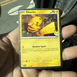 Pikachu 051 /162 Stamped 2026 Pokemon Day 30 Promo TCG With Coin - Image 2