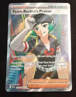Team Rocket's Proton 227/182 Holo Ultra Rare Destined Rivals 2025 Pokemon TCG NM - Image 1