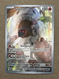 Pokemon TCG Torkoal Twilight Masquerade Holo 172/167 English Nm - Image 1