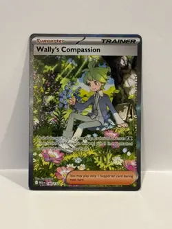 Wally's Compassion 186/132 Special Illustration SIR Pokemon Mega Evolutions NM/M - Image 1