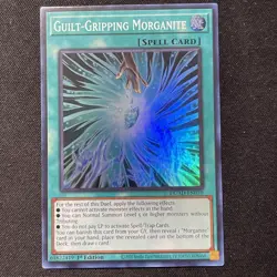 Yugioh Guilt-Gripping Morganite DUAD-EN070 Super Rare 1st Ed NM - Image 1