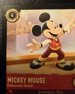 Mickey Mouse - Enthusiastic Dancer 112/204 Common Shimmering Skies Lorcana TCG - Image 2