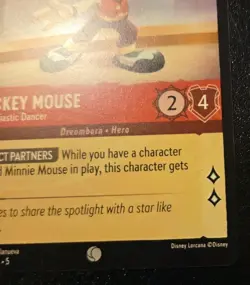 Mickey Mouse - Enthusiastic Dancer 112/204 Common Shimmering Skies Lorcana TCG - Image 5