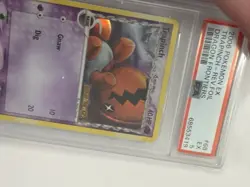 EX Dragon Frontiers 68 Trapinch Reverse Foil PSA 5 Graded Pokemon Card 2006 - Image 2