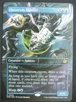 Quantum Riddler Borderless Foil - EOE - Mtg Card #1Z1 - Image 1