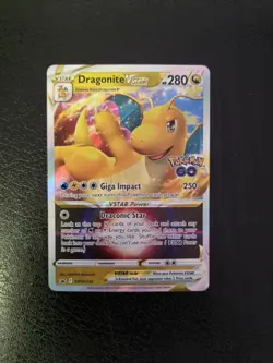 Dragonite Vstar SWSH236 Black Star Promo Pokemon Go Holo Pokemon Card - NM - Image 1