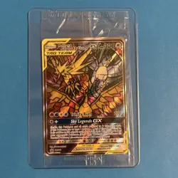 Sealed Moltres&Zapdos&Articuno GX Full Art Pokemon Card, Black Star Promo, SM210 - Image 1