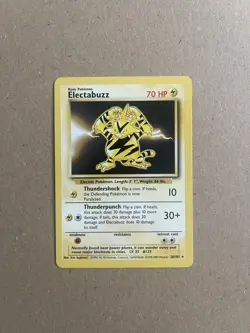 Electabuzz 20/102 Non Holo Rare 4TH PRINT 1999-2000 Base Set WOTC Pokemon Card - Image 1