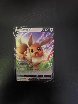 Eevee V SWSH065 Promo SWSH Black Star Pokemon Card - NM - Image 1