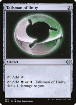 Talisman of Unity [Starter Commander Decks] Magic MTG - Image 1