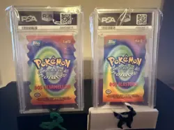 1999 Topps Pokemon The Movie Die-Cut Blastoise/Charmeleon Die-Cut BOTH PSA 9 - Image 2