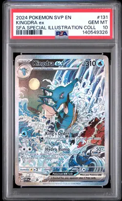 2024 POKEMON SVP EN-SV BLACK STAR PROMO #131 KINGDRA EX PSA 10 - Image 1