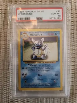 1999 Pokemon Game Wartortle PSA 10 #42 - Image 1