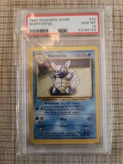 1999 Pokemon Game Wartortle PSA 10 #42 - Image 2
