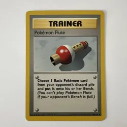 Pokemon Flute #86/102 - Base Set Uncommon Trainer - Lightly Played - Image 1