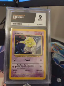 POKEMON | DROWZEE 49/102 | 1999-2000 BASE SET | ACE GRADED 9 MINT - Image 1