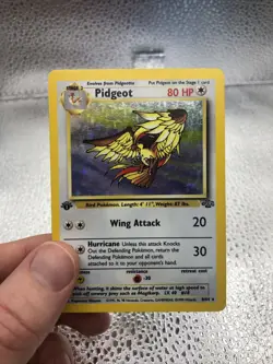 Pidgeot 8/64 Rare Jungle Holo 1st Edition Pokemon - Image 1
