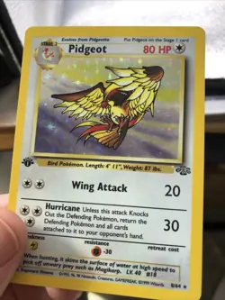 Pidgeot 8/64 Rare Jungle Holo 1st Edition Pokemon - Image 3