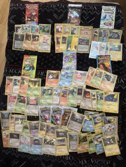 LOT OF 72 & EMPTY PACKS POKEMON VINTAGE ENGLISH EX COMMONS, UNCOMMONS, RARES NM - Image 1