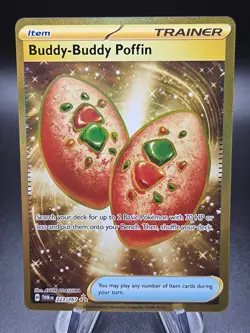 Buddy-Buddy Poffin 223/167 Sv06: Twilight Masquerade Gold Pokemon NM - Image 1