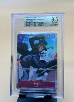 Sabo Alt Art OP05-007 SR Awakening of the New Era One Piece Japanese Beckett 9.5 - Image 1