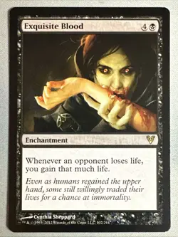 MTG / Exquisite Blood / AVR / #102 / Regular / Rare / NM - Image 1