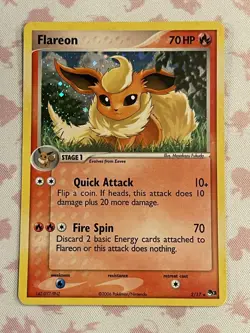Pokemon TCG Flareon 2/17 Pop Series 3 Ultra Rare Holo MP - Image 1