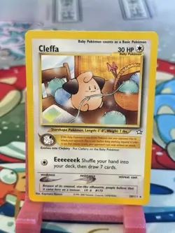 Pokemon Neo Genesis Cleffa Card 20/111 Rare LP Condition - Image 1