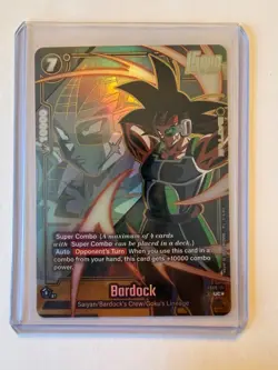 Bardock FB08-111 Gold Alternate Art Saiyan's Pride Dragon Ball English Card - Image 1