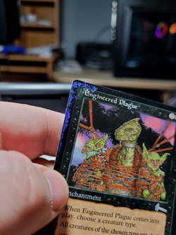 MTG Urza's Legacy Engineered Plague 051, HP, Damaged, Ships Quickly - Image 3