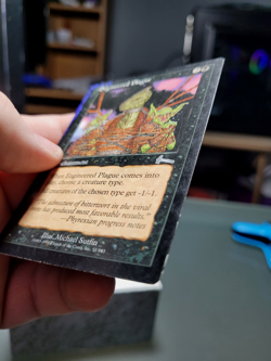 MTG Urza's Legacy Engineered Plague 051, HP, Damaged, Ships Quickly - Image 5