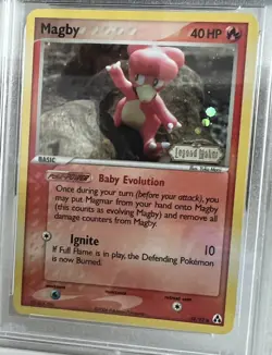 Magby EX Legend Maker Reverse Holo 58/92 PSA 9 Mint Pokemon 2006 - Image 3
