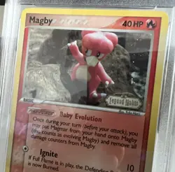 Magby EX Legend Maker Reverse Holo 58/92 PSA 9 Mint Pokemon 2006 - Image 4
